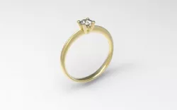 solitair for a  20 point stone Free 3D print model