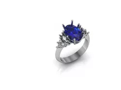 SOLITAIRE oval Free 3D print model