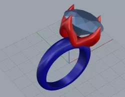 solitaire ring Free 3D print model