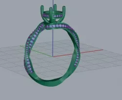 solitaire ring Free 3D print model