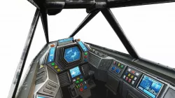 Space Fighter Cockpit - Interceptor MK 3  Low-poly  3D model
