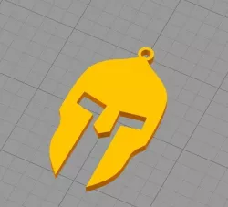 Spartan helmet key chain Free 3D print model