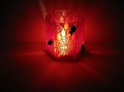 Spiders Web LED Candle holder Free 3D print model
