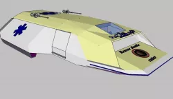 SQ273 Pegasus-R - Space rescue shuttle class Free 3D print model
