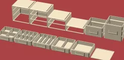 Stacking and Sliding Drawer Boxes Free 3D print model