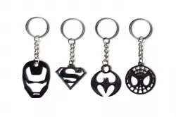 Superhero Keychains Free 3D print model