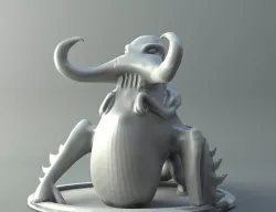 Swamp monster Free 3D print model