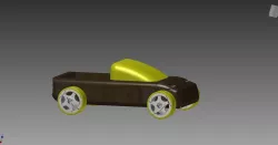T9 Toy Pickup Truck Free 3D print model