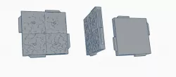 Terra-Play Adventure Tiles - Cobblestone Dungeon Tile B Free 3D print model
