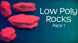 The Low Poly Rocks - Pack 1 Free low-poly  3D print model