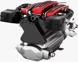 Tipo F116 - F133 V12 Engine AWD system Low-poly  3D model