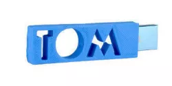 TOM 3D printed usb flash drive Free 3D print model