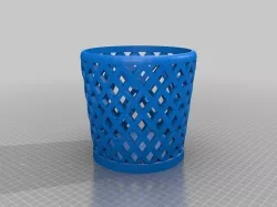 Trash Can or Pencil Holder Free 3D print model