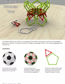 TriPent Modular Toy Free 3D print model