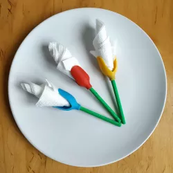 Tulip napkin holder Free 3D print model