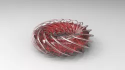 Twisted Bracelet Parametric 3D Print Design Free 3D print model