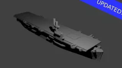 US Bogue Class Aircraft Carrier Free 3D print model