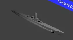 US Gato Class Submarine Free 3D print model