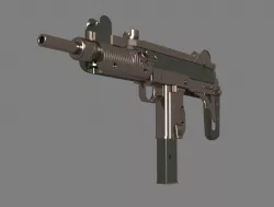 Uzi gun Low-poly  3D model