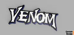 Venom Logo Lethal Protector Comic  Free 3D print model
