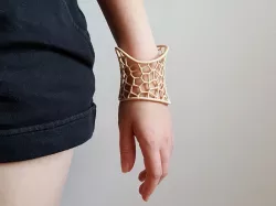 Voronoi Cuff Bracelet Free 3D print model