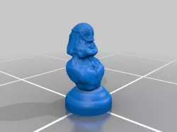 Warrior with stand Free 3D print model