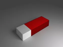 White eraser Free 3D print model