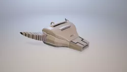 White whistle from Ozen Low-poly  3D model