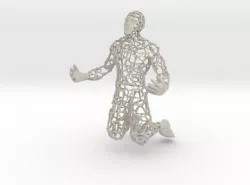 Wired Man Phone Holder Free 3D print model