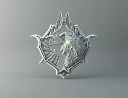Witcher raven amulet Free 3D print model