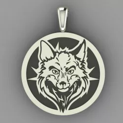 wolf-pendant-3d-model-stl  Free 3D print model