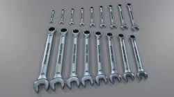 Wrenches ratchets 7-23 PBR Low-poly  3D model