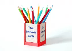 Your Favourite Quote Desktop Organizer Free 3D print model