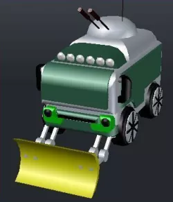 3D DWG truck army MODEL AUTOCAD 3D model Free 3D model