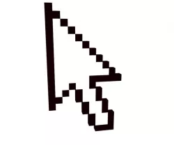 3D pixel computer mouse cursor Free 3D model
