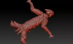 a Strange Summoned Orc Crawler Free 3D model