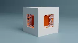 Abstract Splinter Cube Free 3D model