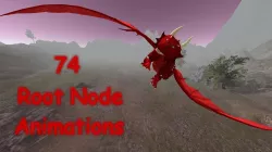 Animated Dragon Set Low-poly  3D model