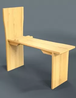 Artist Drawing Horse - Wooden Free 3D model