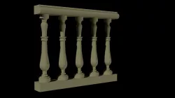 baluster autocad dwg 3d model for architecture  interior design Free 3D model