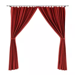Beige Curtains 3D model