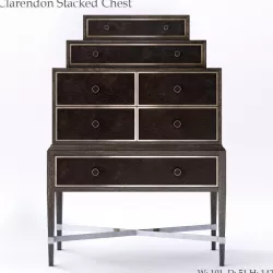 Bernhardt Clarendon Stacked Chest 3D model