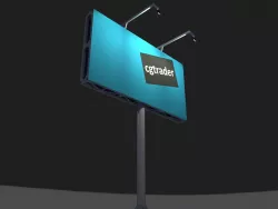 Billboard 3x6 m 3D model