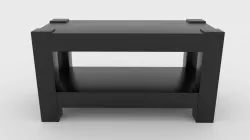 black modern table  Free 3D model