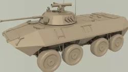 BTR-90 Free low-poly  3D model