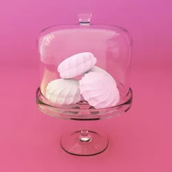 Cake stand Free low-poly  3D model