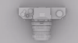 camera SLR Low-poly  3D model
