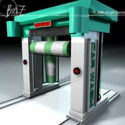 Car wash 3D model