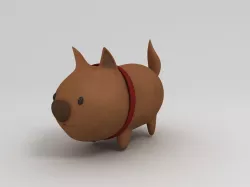 Cartoon Dog  3D model