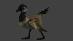 cartoon goose Free 3D model